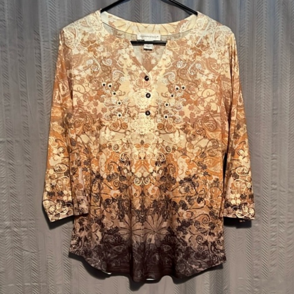 Christopher & Banks Jeweled Top
